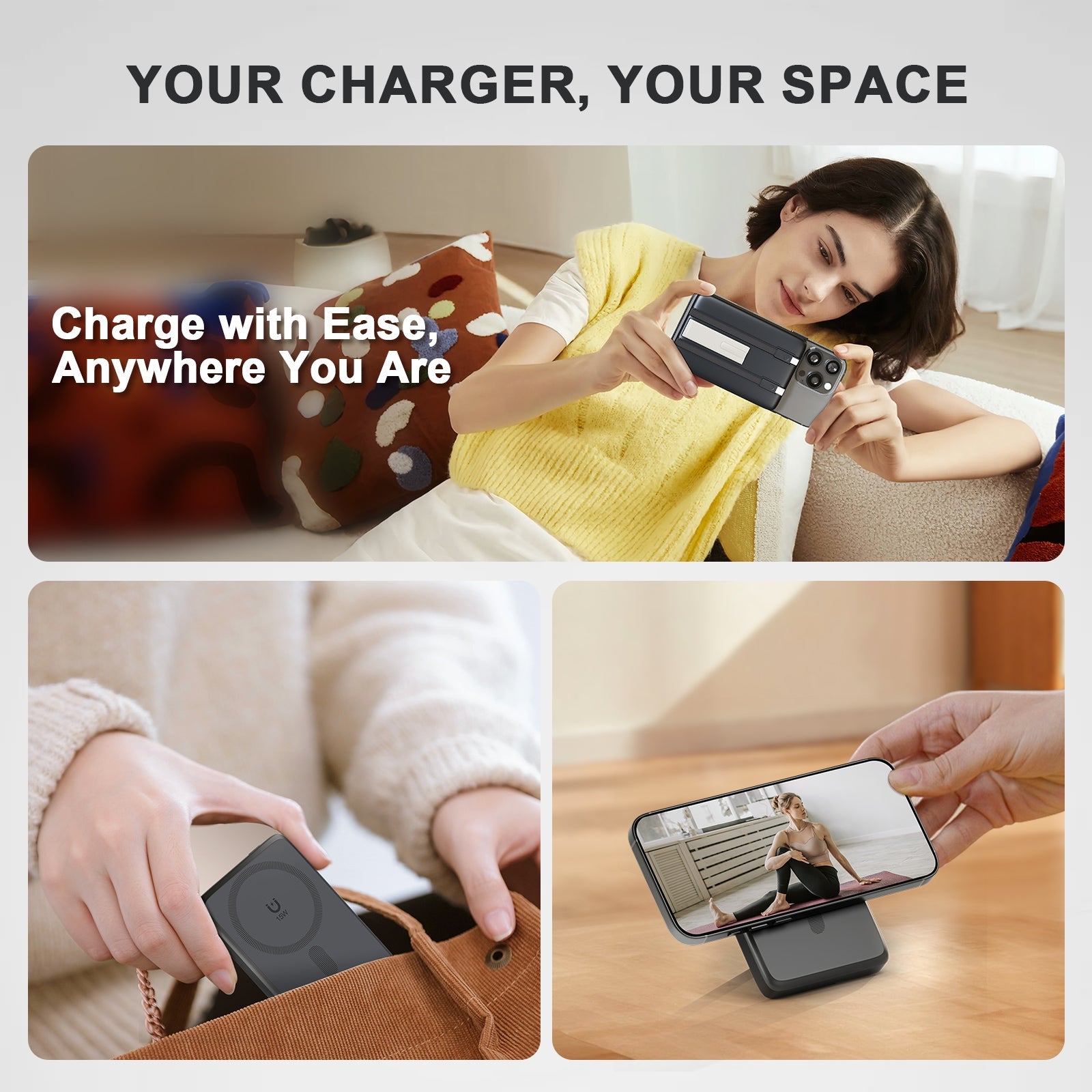 Presgo 10,000mAh Magnetic Wireless Power Bank W005