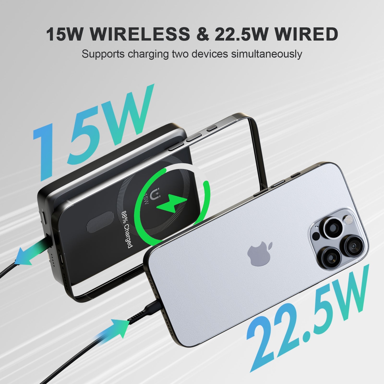 Presgo 10,000mAh Magnetic Wireless Power Bank W005